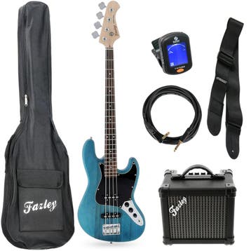 Fazley Outlaw Series Judge Basic Blue basgitaar starterset, Muziek en Instrumenten, Verzenden, Nieuw