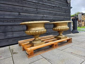 Vaas - Aluminium - 2 stuks - XXL Barok