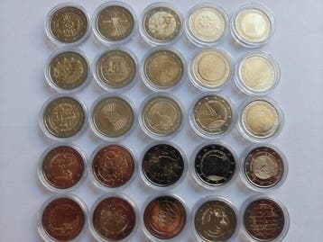 Europa. 2 Euro Various Years (25 coins) (Zonder