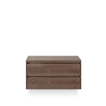Dante Badmeubelset 100 cm - Tabacco - Wastafel Bovenblad, Ophalen of Verzenden, Nieuw