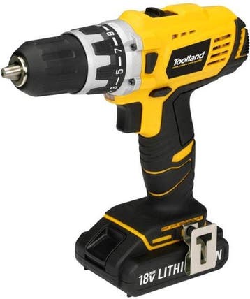 Toolland TM82002 Draadloze Schroef/Boormachine- LI-ION-ACCU, Verzenden, Nieuw