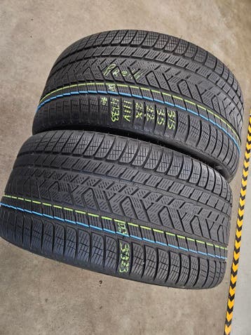 315/35/22 111V* PIRELLI WINTERBANDEN 6,3MM PROFIEL 2X, Ophalen, Gebruikt, Overige maten, Winterbanden