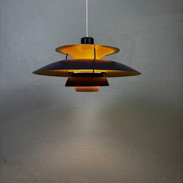 Louis Poulsen - Poul Henningsen - Plafondlamp - PH5 - Metaal, Antiek en Kunst