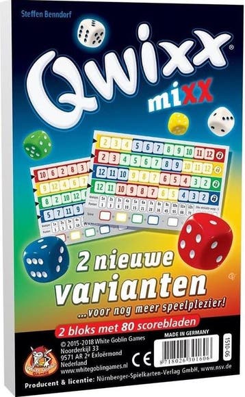 Qwixx - Mixx Scorebloks | White Goblin Games - Dobbelspellen, Verzenden, Nieuw