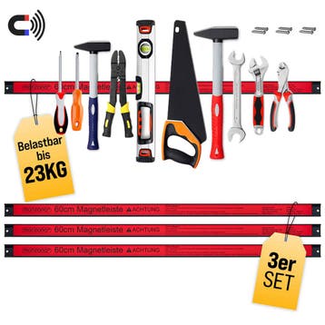 Magnetische Gereedschapshouder 3 stuks 60cm (Voor in Huis), Verzenden, Nieuw