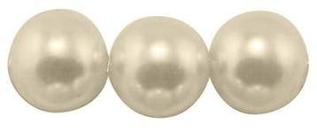 20 x Glasparels – kleur Ivory – 12 mm – gat ca. 1 mm, Ophalen of Verzenden, Nieuw, Kraal