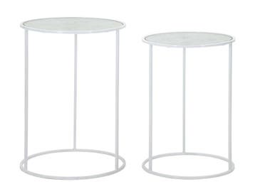TAFEL WIT HARTS COPPIA CM Ø 43X60-38X55 - 1424820000, Ophalen of Verzenden, Nieuw