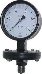 0..250 mbar Membraan Manometer Onderaansluiting IJzer 100 mm, Verzenden, Nieuw