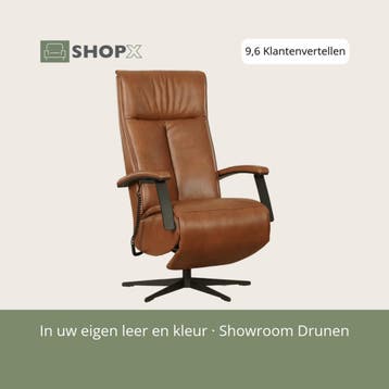 Leren sta-op-stoel Pure - Granada Savannah (cognac) -, Bohemian, Industrieel, Modern, Scandinavisch, Nieuw, Ophalen of Verzenden