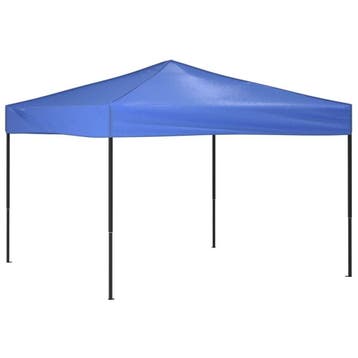 Partytent inklapbaar 3x3m - Blauw | Retourdeal 34% Korting, Tuin en Terras, Opvouwbaar, Partytent, Minder dan 4 meter, Zo goed als nieuw