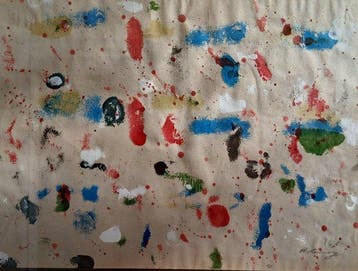 Ralph Rumney (1934-2002) - Astratto informale 1956, Antiek en Kunst