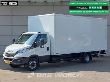 Iveco Daily 72C18 3.0L Automaat 1000KG Laadklep Luchtvering, Automaat, Stof, Gebruikt, Euro 6
