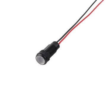 Mini LED indicatielampje - Wit - 10mm - 12/24V, Ophalen of Verzenden