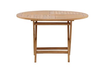 tuintafel-woody-rond-4-personen-teak-120cm-the-outsider, Tuin en Terras, Verzenden, Nieuw