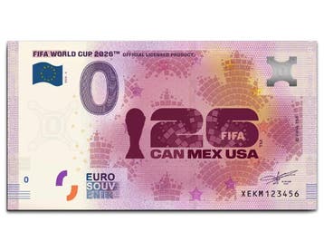 Officieel 0 euro biljet 2025 FIFA WK 2026 Gastland Canada, Verzenden