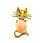 Broche - 18 karaat Geel goud, Exclusieve 18-karaats geelgoud, Sieraden, Tassen en Uiterlijk, Antieke sieraden