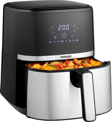 2dekans | Tomado TAF5401S - Airfryer - 5,4 liter inhoud -, Ophalen of Verzenden, Zo goed als nieuw