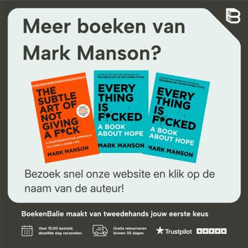 De edele kunst van not giving a f*ck - Mark Manson, Boeken, Verzenden, Gelezen, Mark Manson