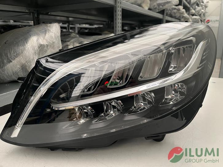 MERCEDES C-KLASSE W205 PERFORMANCE KOPLAMP L  A2059062106, Auto-onderdelen, Verlichting, Gebruikt, Mercedes-Benz, Verzenden