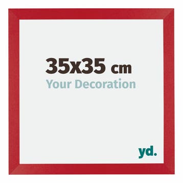Fotolijst 35x35 cm - Rood - MDF - Mura, Verzenden, Nieuw