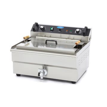 Frituurpan - 30 L - 1 Mand - met Tapkraan - Refurbished, Verzenden, Nieuw in verpakking, Overige typen