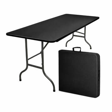 MaxxGarden Vouwtafel - Tuintafel - 180x70x74 cm - Zwart, Verzenden, Nieuw