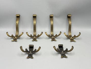 Set kapstokhaken - Messing - kapstokhaken