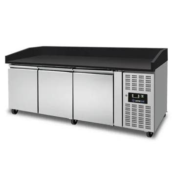 Unnicool Pizzawerkbank | 580L | 3 Deuren EN600x400 | +2°C/+8, Ophalen of Verzenden, Nieuw