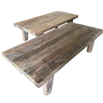 Salontafel Solid | Mixwood - 140x70 | World of Brosi, Ophalen of Verzenden, Nieuw