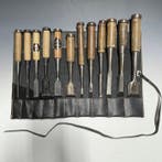 Tataki Mukomachi Nomi | Bench-Mortise-Heavy duty Chisels Set, Antiek en Kunst