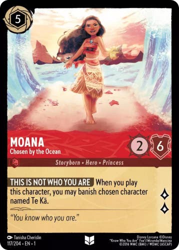 [117/204] - MOANA - Chosen by the Ocean ENG NON-FOIL [M/NM], Ophalen of Verzenden, Nieuw