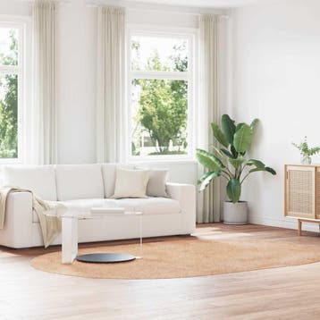 vidaXL Hoogpolig vloerkleed NAVARRA 300x200 cm polyester, Verzenden, Nieuw, Beige