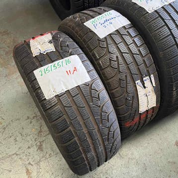 2 x Pirelli Sottozero Winter 210 215-55-16 Winterbanden 6..., 16 inch, Band(en), Personenwagen, Gebruikt