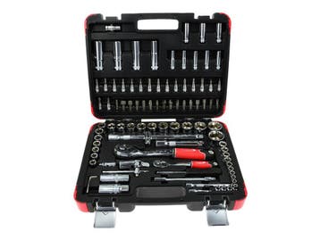 Doppenset 1/4 En 1/2 Duims - Doppendoos - Gereedschapsset -, Auto diversen, Autogereedschap, Ophalen of Verzenden, Nieuw