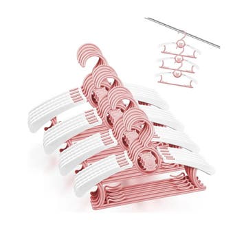 Fousenuk Set van 20 Kinderkleerhangers Roze, Antislip Kun..., Verzenden, Nieuw