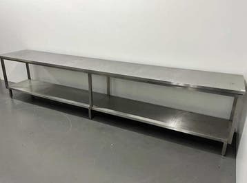 RVS werktafel (420 cm), Ophalen of Verzenden