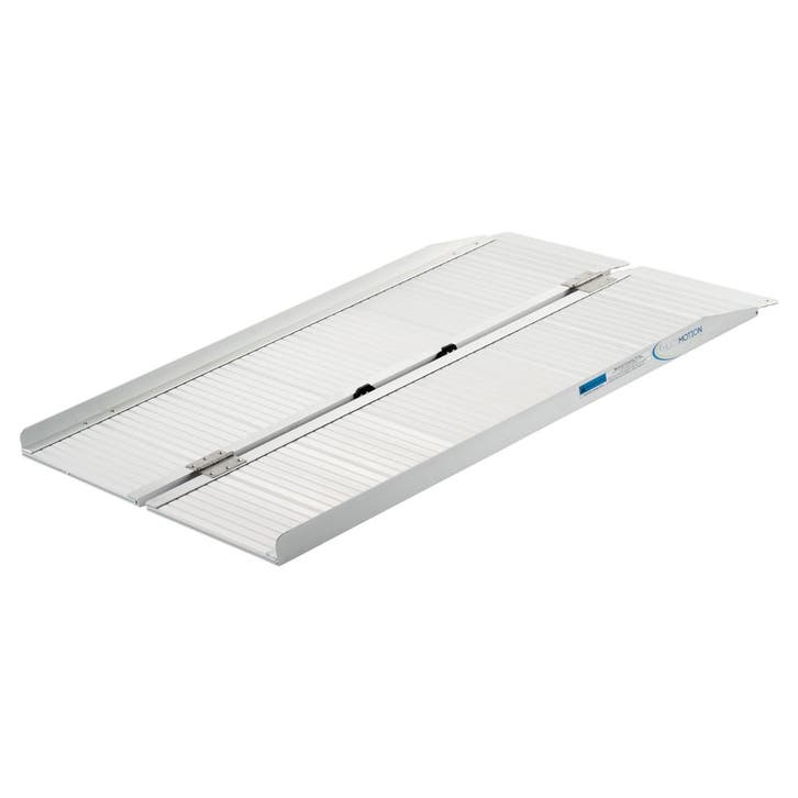 Opvouwbare oprijplaat aluminium - 122 cm, Diversen, Verpleegmiddelen, Ophalen of Verzenden