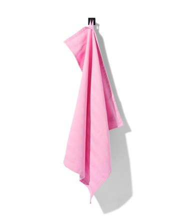 HEMA Theedoek 65x65cm katoen roze 6=40% / 4=25% / 2=15%, Verzenden