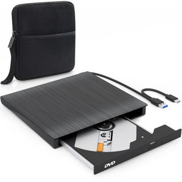 Strex Externe DVD Speler En Brander - Met Hoes - USB 3.0, Verzenden, Nieuw