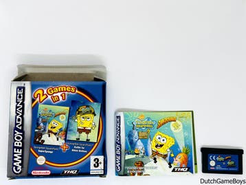 Gameboy Advance / GBA - 2 Games In 1 - Spongebob SuperSponge, Verzenden, Gebruikt