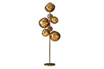 Vloerlamp LIQUID DIAMOND 170 cm 7 glazen kappen stalen frame, Huis en Inrichting, Lampen | Vloerlampen, Ophalen of Verzenden, Nieuw