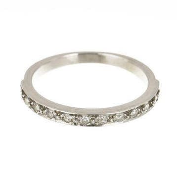 Ring - 18 karaat Witgoud Diamant (Natuurlijk), Nieuw
