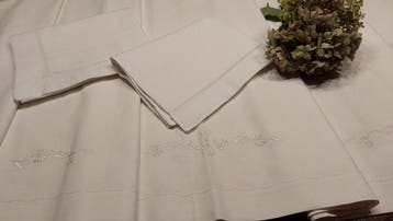 Laken (3) - 230 cm - 270 cm - Antieke uitzet, Antiek en Kunst
