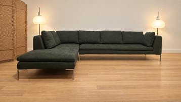 NIEUW BB Italia Charles Hoekbank + GARANTIE | NP €17.500, Hoekbank, Ophalen of Verzenden, Vierpersoons of meer, Design Bank Bankstel Zetel Hoekbank B&B Italia