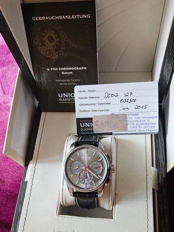 Union - U 7753 Chronograph Datum - D002.427 - Heren - 2015, Sieraden, Tassen en Uiterlijk, Nieuw
