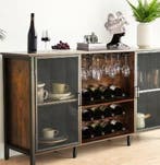 Massief Houten Wijnkast voor Thuis of Bar, Huis en Inrichting, Woonaccessoires | Wijnrekken, Verzenden, Nieuw