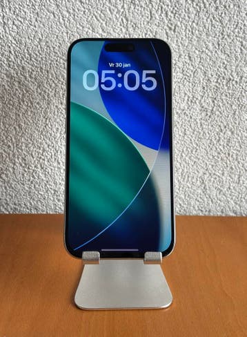 Apple iPhone 15 Pro 128GB Wit / Garantie / Nette staat, 128 GB, Wit, Refurbished, Ophalen of Verzenden