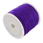 1 rol gevlochten nylon koord 0,8 mm – ca. 90 meter (imita., Ophalen of Verzenden, Nieuw, Kraal