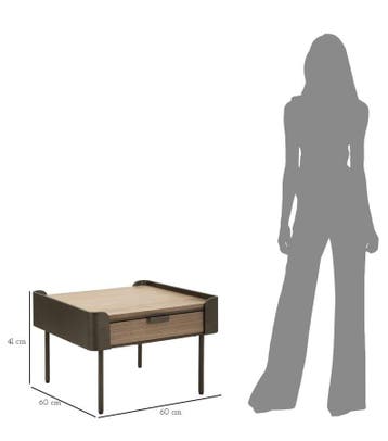 SALONTAFEL TORONTO CM 60X60X41 - 1427710000, Ophalen of Verzenden, Nieuw
