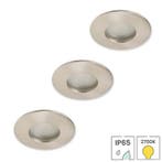 3 spotjes nikkel | IP65 inbouwspot LED badkamer | 3.5W 2700K, Nieuw, Modern, Plafondspot of Wandspot, Verzenden